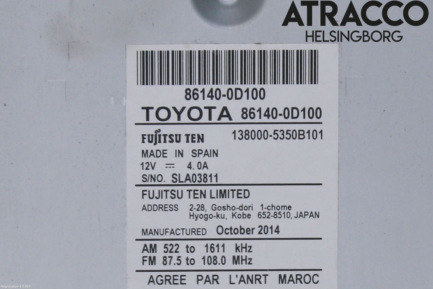 Toyota YARIS XP130 15-20 Cd Radio - Multimediapanel
