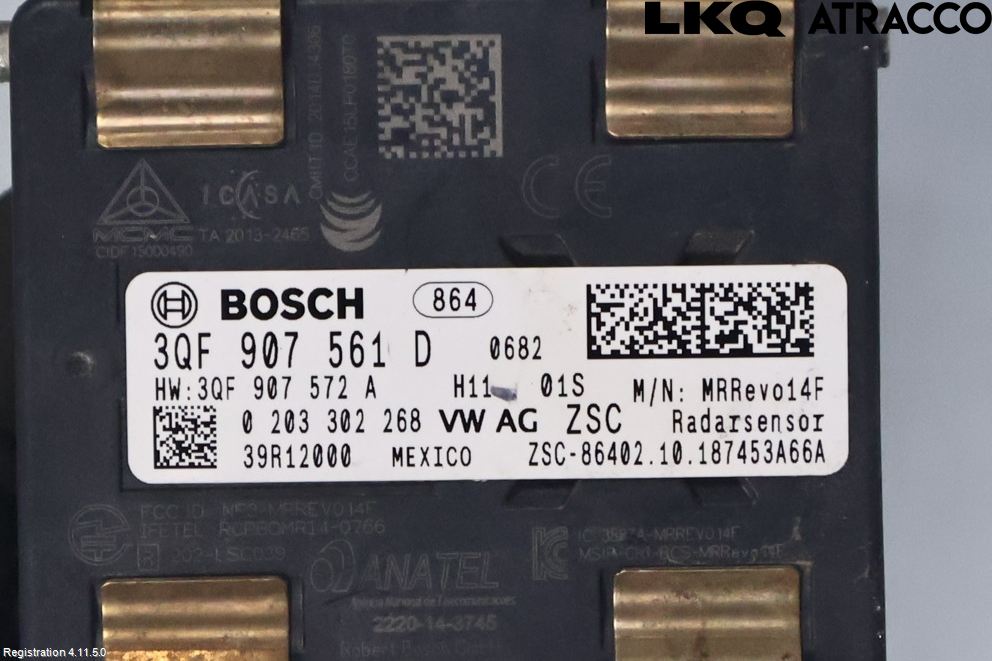 Volkswagen VW GOLF SPORTSVAN 15-20 Sensor Adaptiv Farthållare