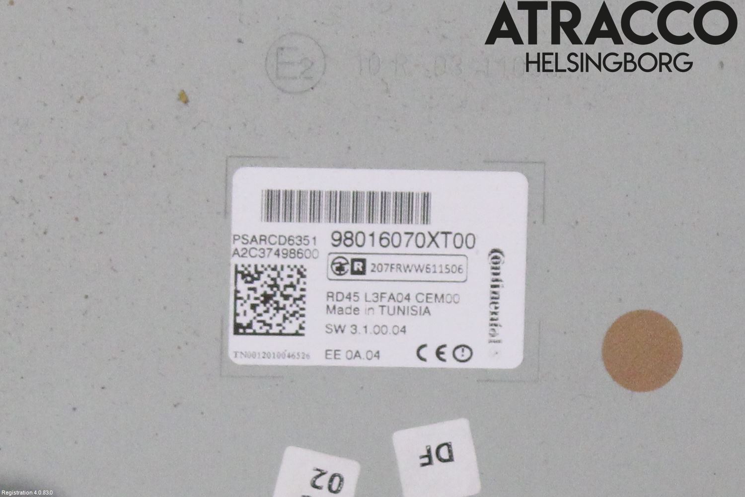 Citroen DS3 Cd Radio - Multimediapanel