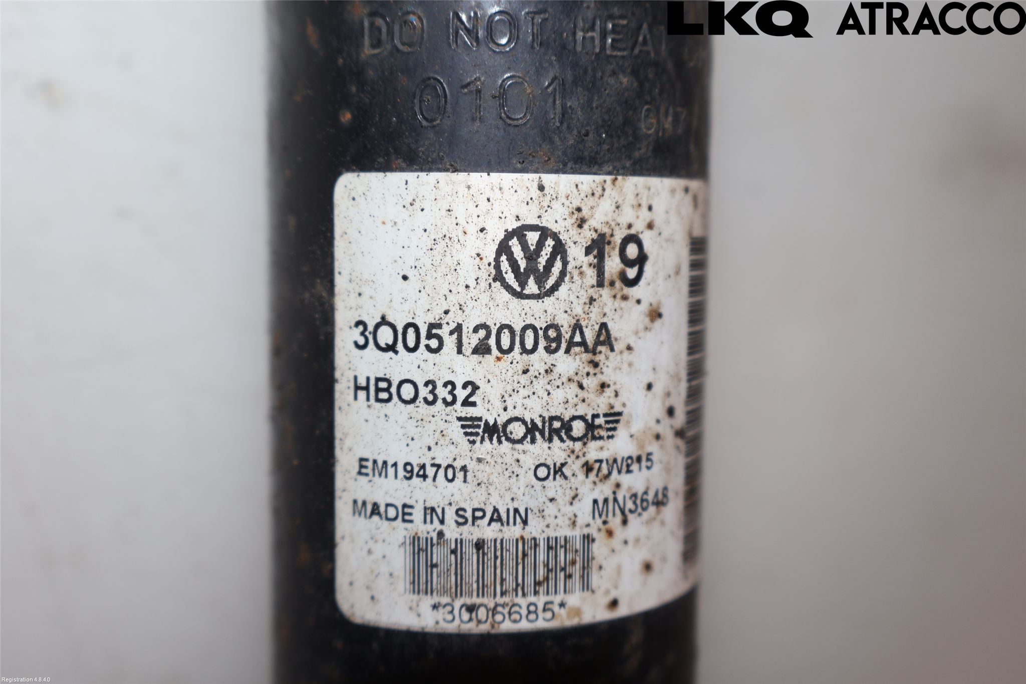Volkswagen VW PASSAT 15-19 Stötdämpare Bak