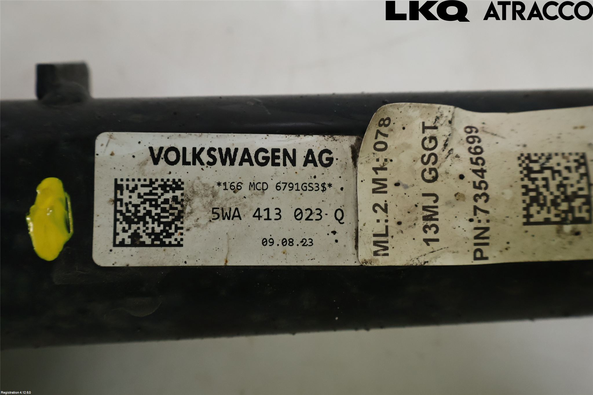 Volkswagen VW GOLF / E-GOLF VIII 20- Fjäderben Fram Höger