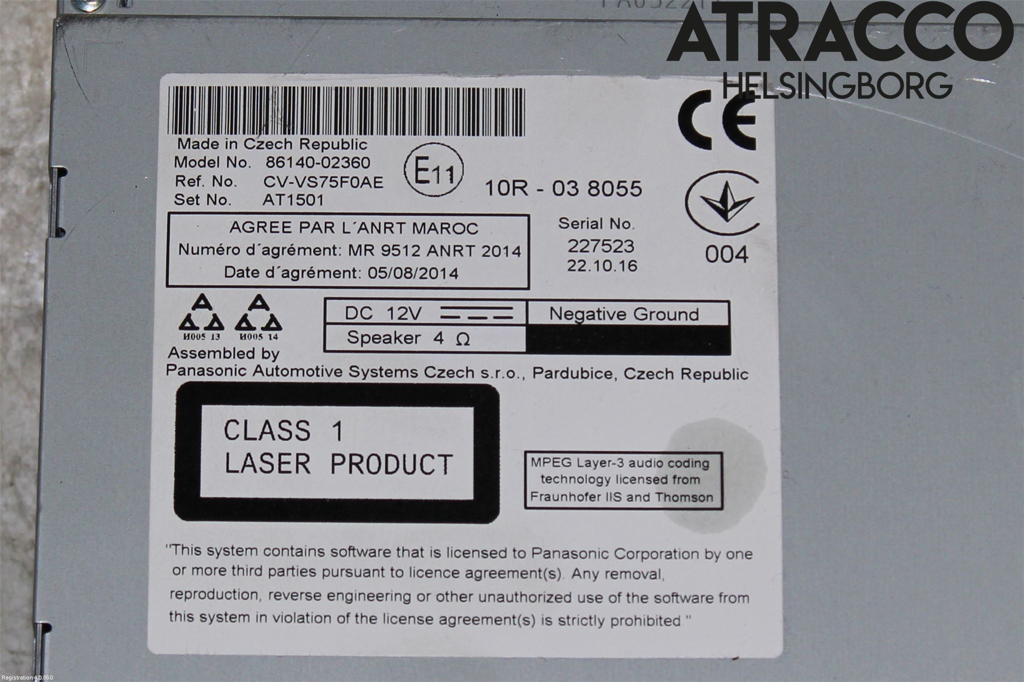 Toyota AURIS 13-19 Cd Radio - Multimediapanel