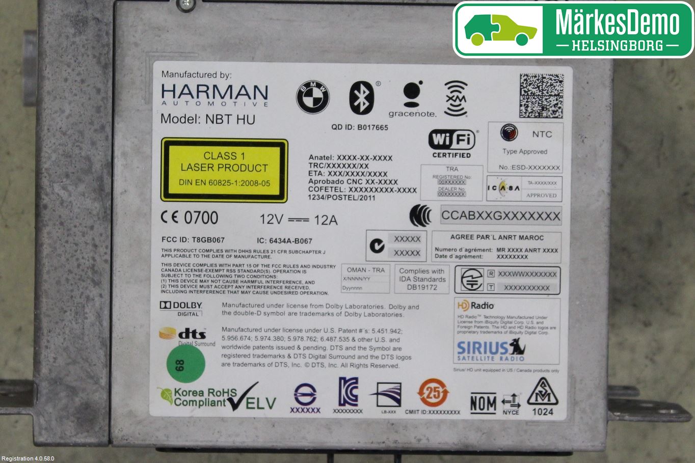 BMW 1 F20/F21 11-19 Cd Radio - Multimediapanel