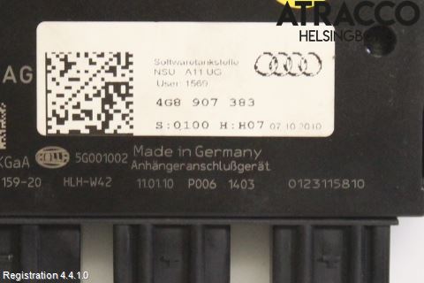 Audi A7/S7 4G 11-17 Styrenhet Dragkrok