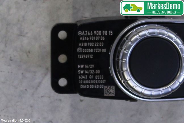 Mercedes-Benz MB CLA-KLASS (C117/X117) 13-19 Strömställare Färddator