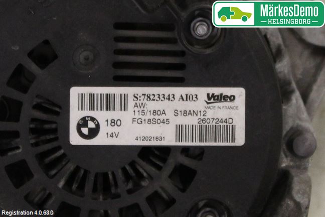 BMW 3 F30/F31/F80 12-19 Generator