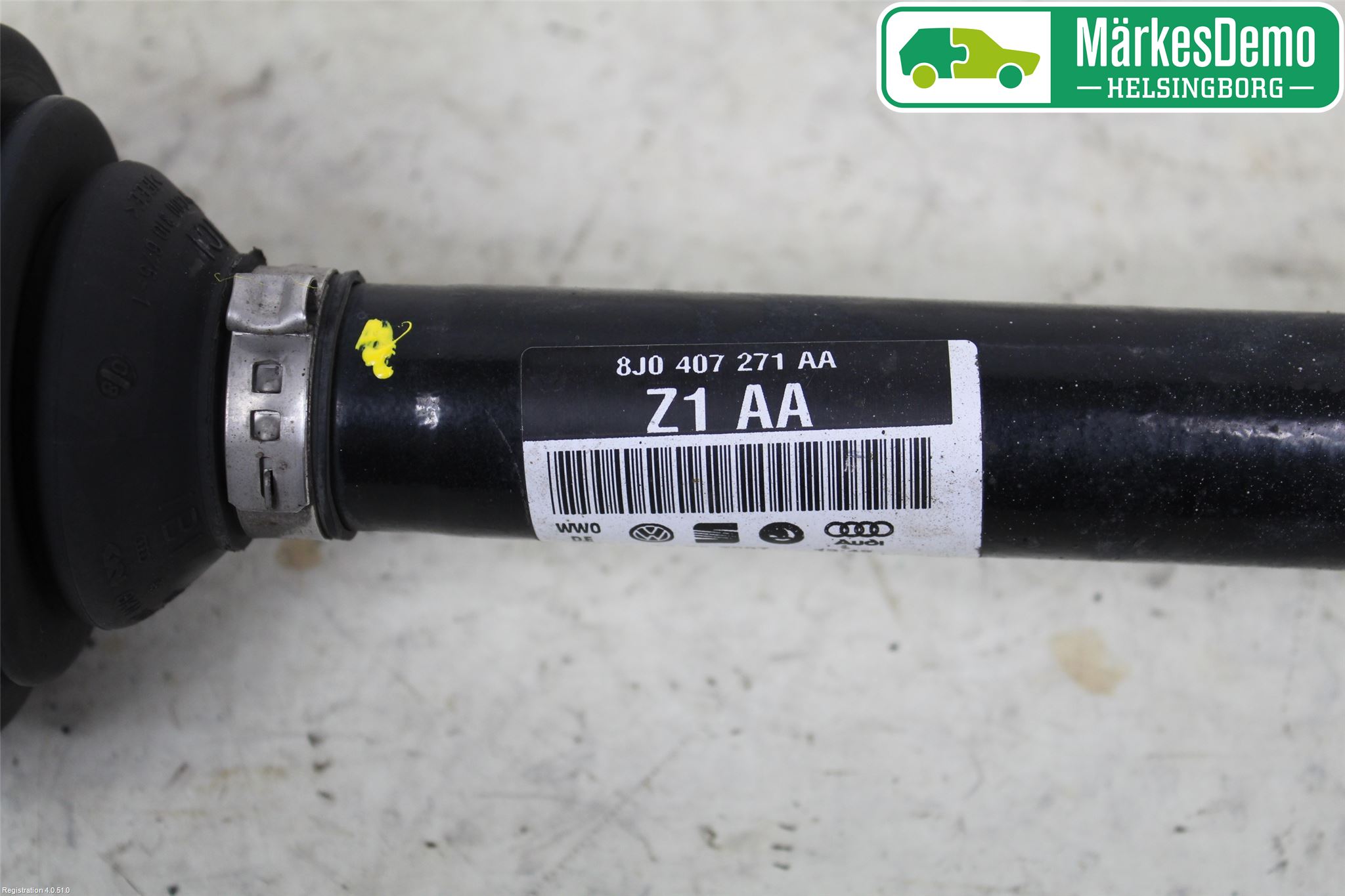 Audi TT/TTS 07-14 Drivaxel Fram Vänster