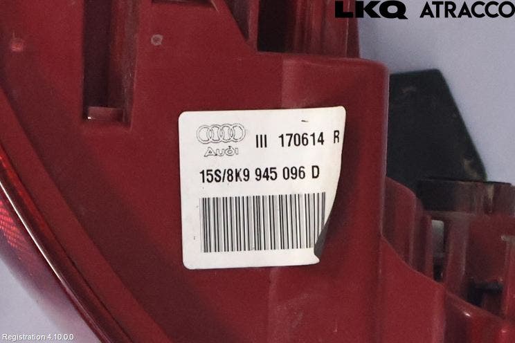 Audi A4 12-15 Bakljus Höger