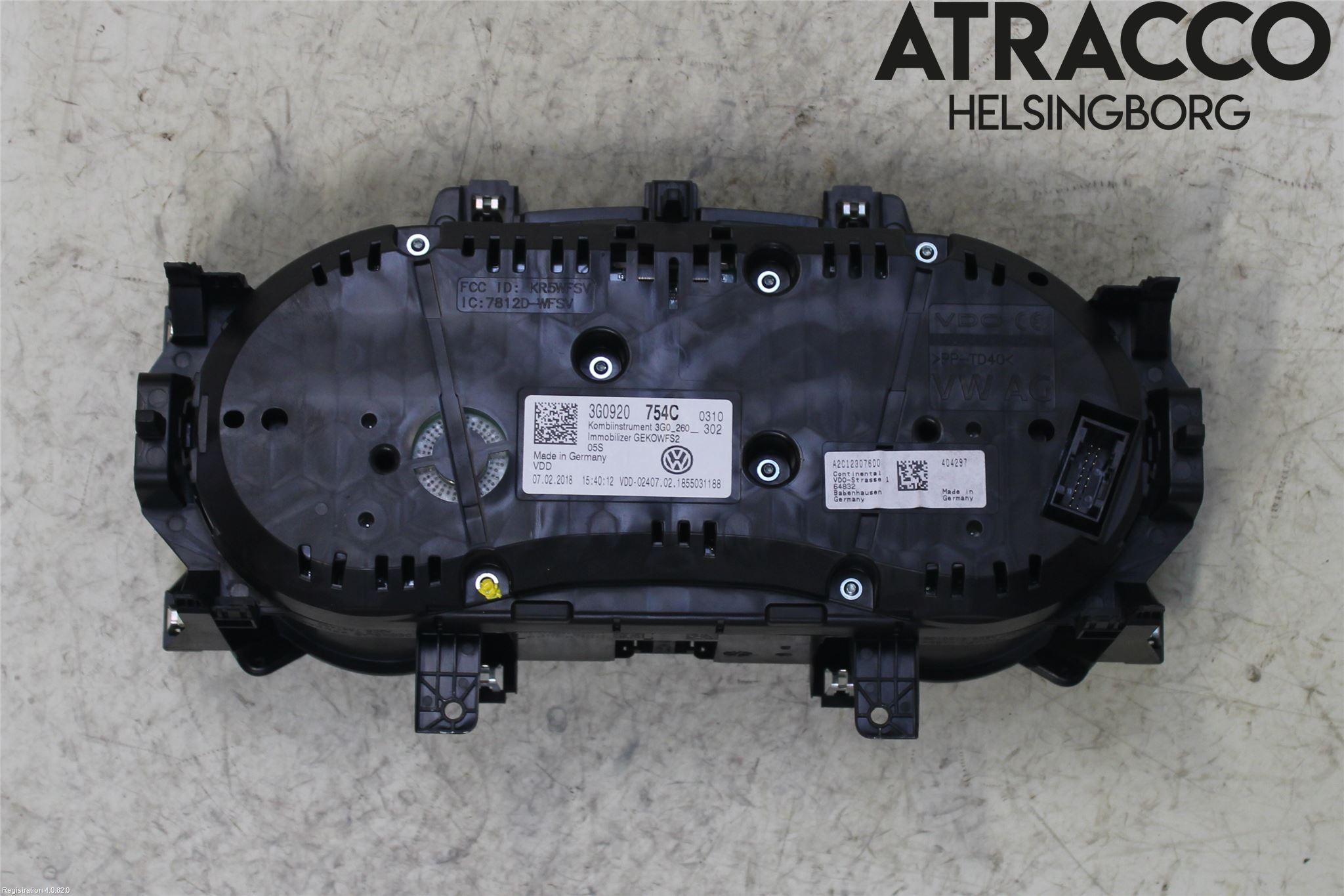 Volkswagen VW PASSAT 15-19 Instrument Komb