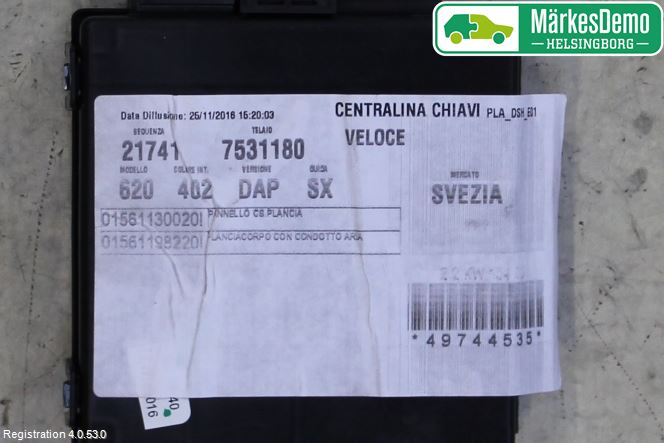 Alfa GIULIA Styrenhet Nyckellöst System