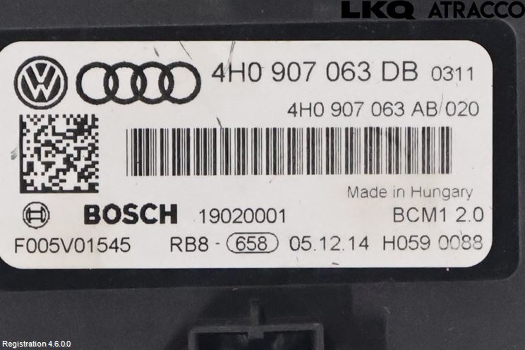 Audi A8/S8 4H 10-17 Styrenhet Övrigt