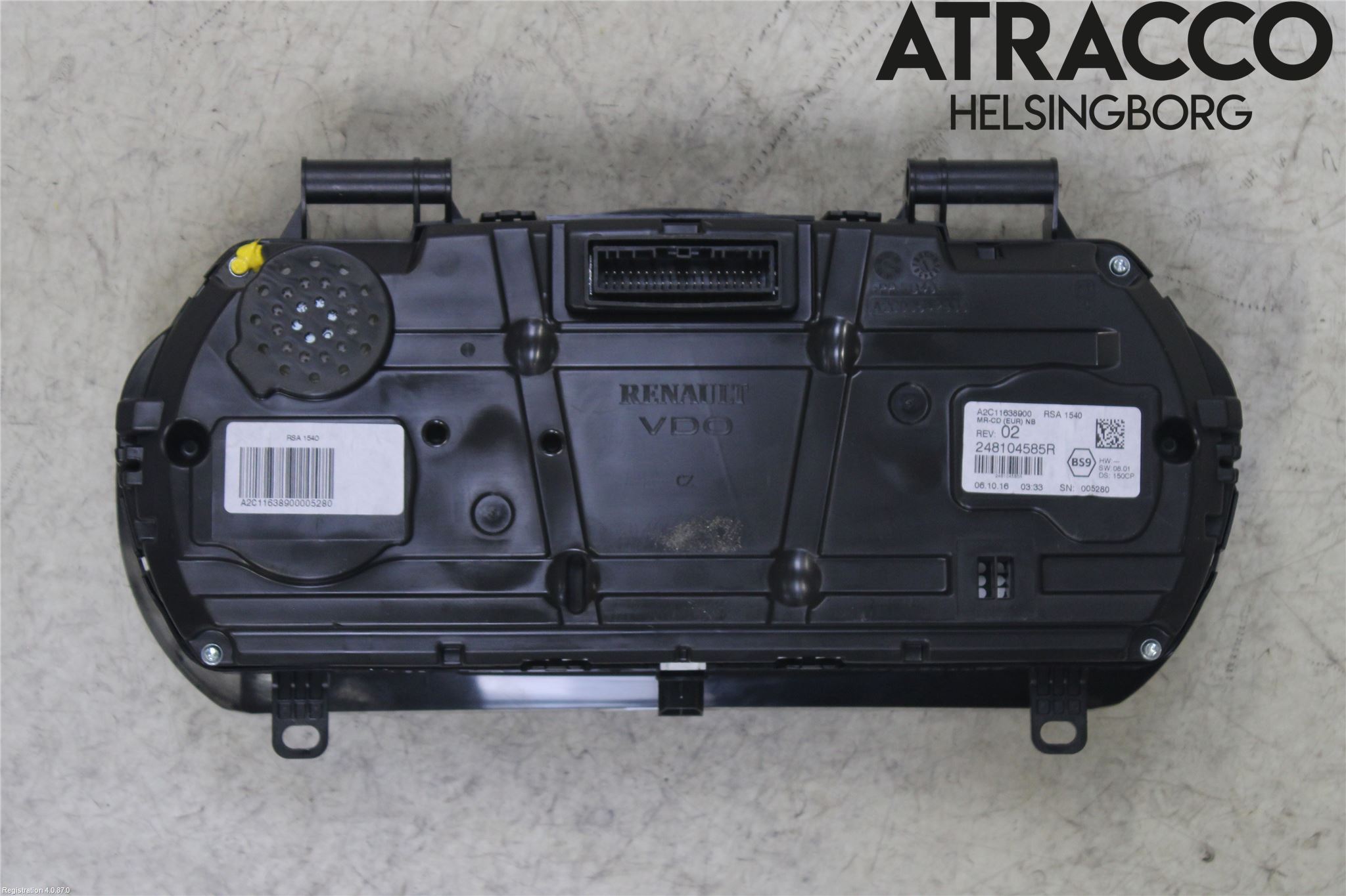 Renault TALISMAN 16-20 Instrument Komb