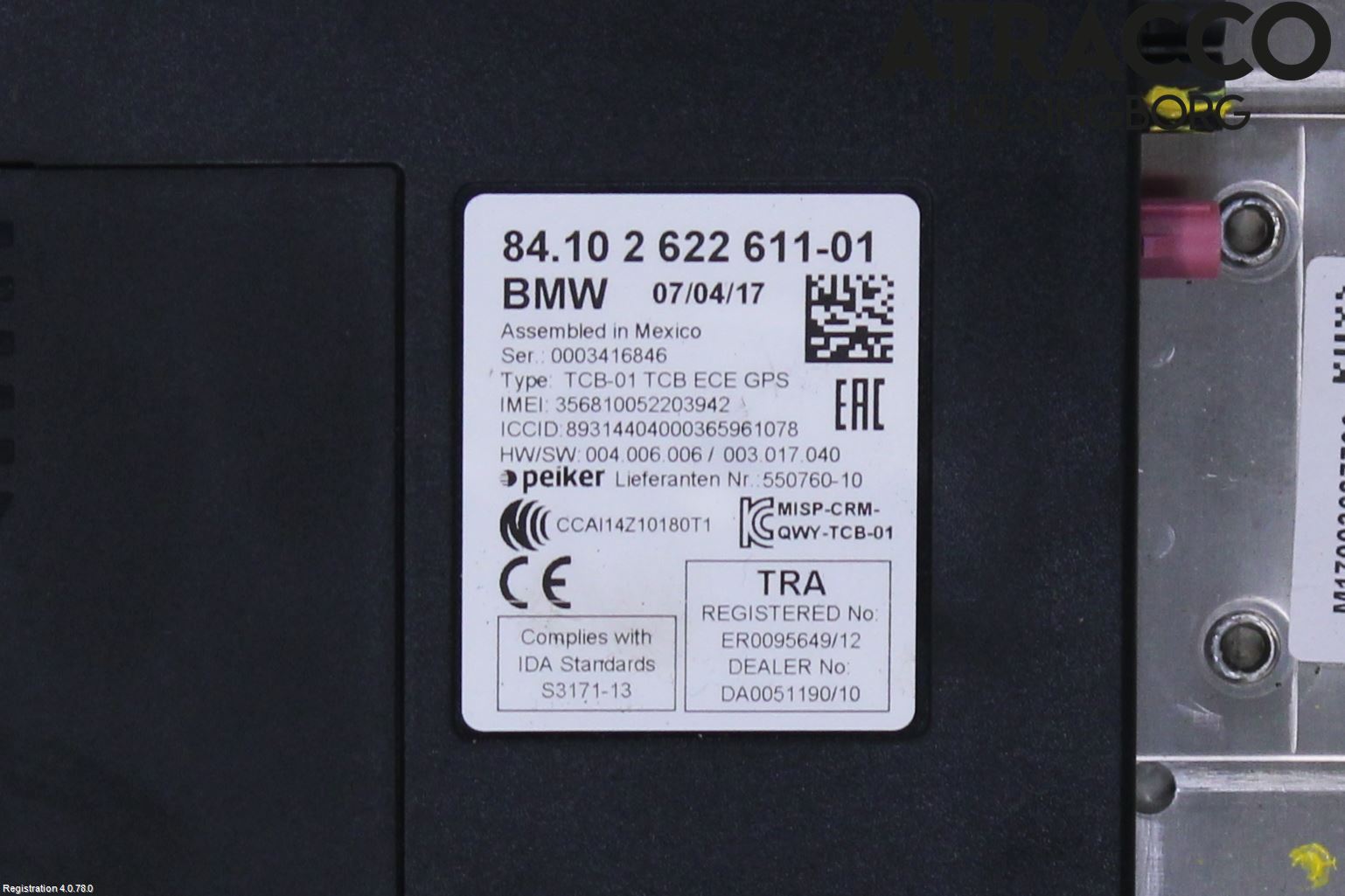 BMW 1 F20/F21 11-19 Styrenhet Övrigt