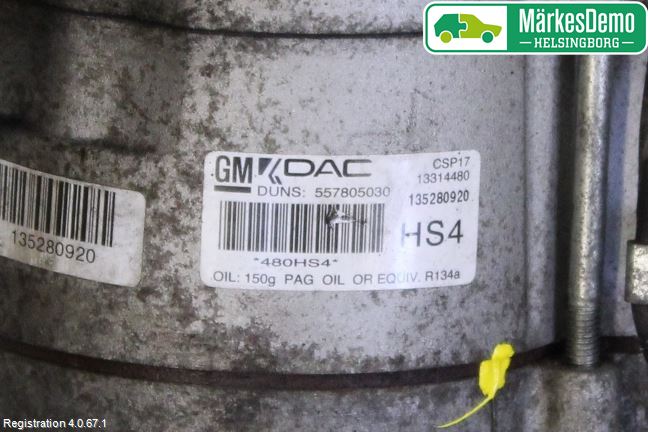 GM CHEVROLET CRUZE Ac Kompressor