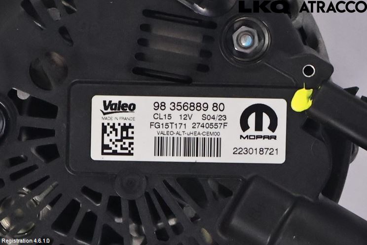 Opel ASTRA L 22- Generator