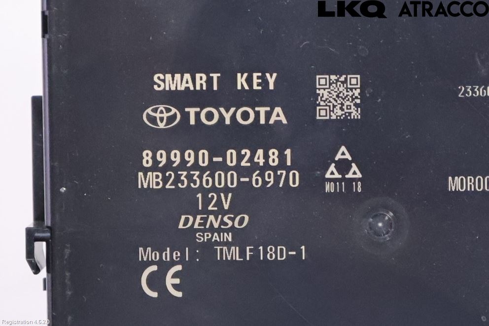 Toyota COROLLA 19- Styrenhet Nyckellöst System