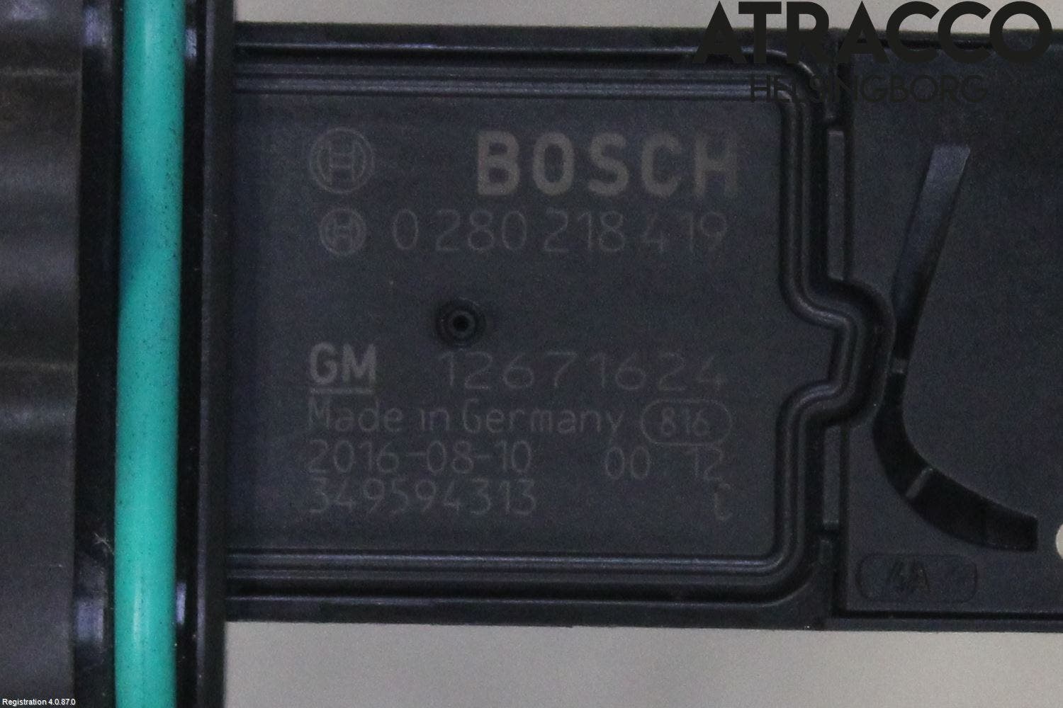 Opel ZAFIRA C 12-19 Injluftmassamätare