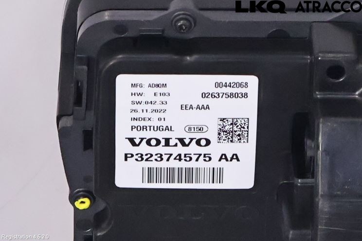 Volvo XC60 18- Instrument Komb