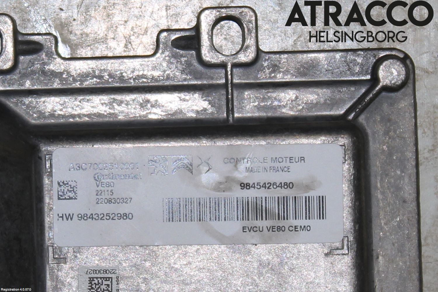 Peugeot 208/E-208 20- Styrenhet Elmotor