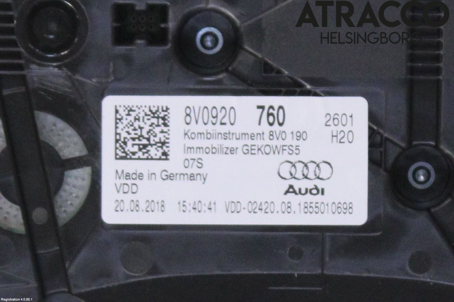 Audi A3/S3 8V 13-20 Instrument Komb