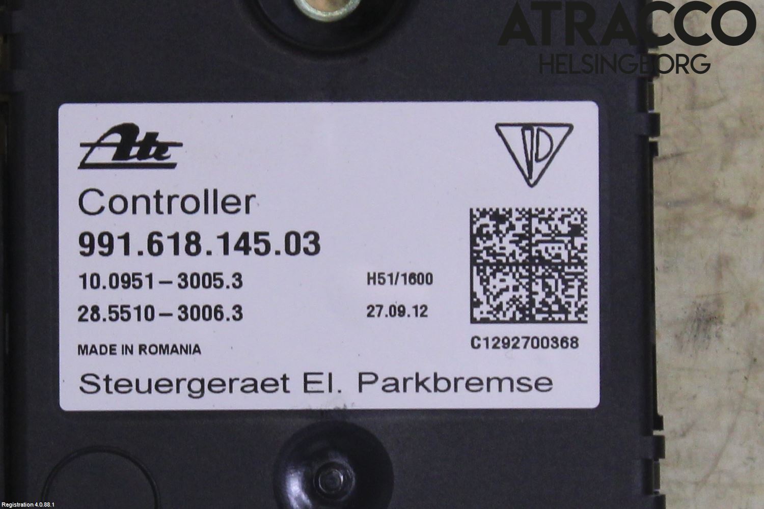 Porsche 911 64- Styrenhet Parkbroms Epb