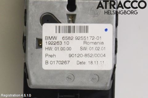 BMW 5 F10/F11/F18 09-17 Strömställare Färddator
