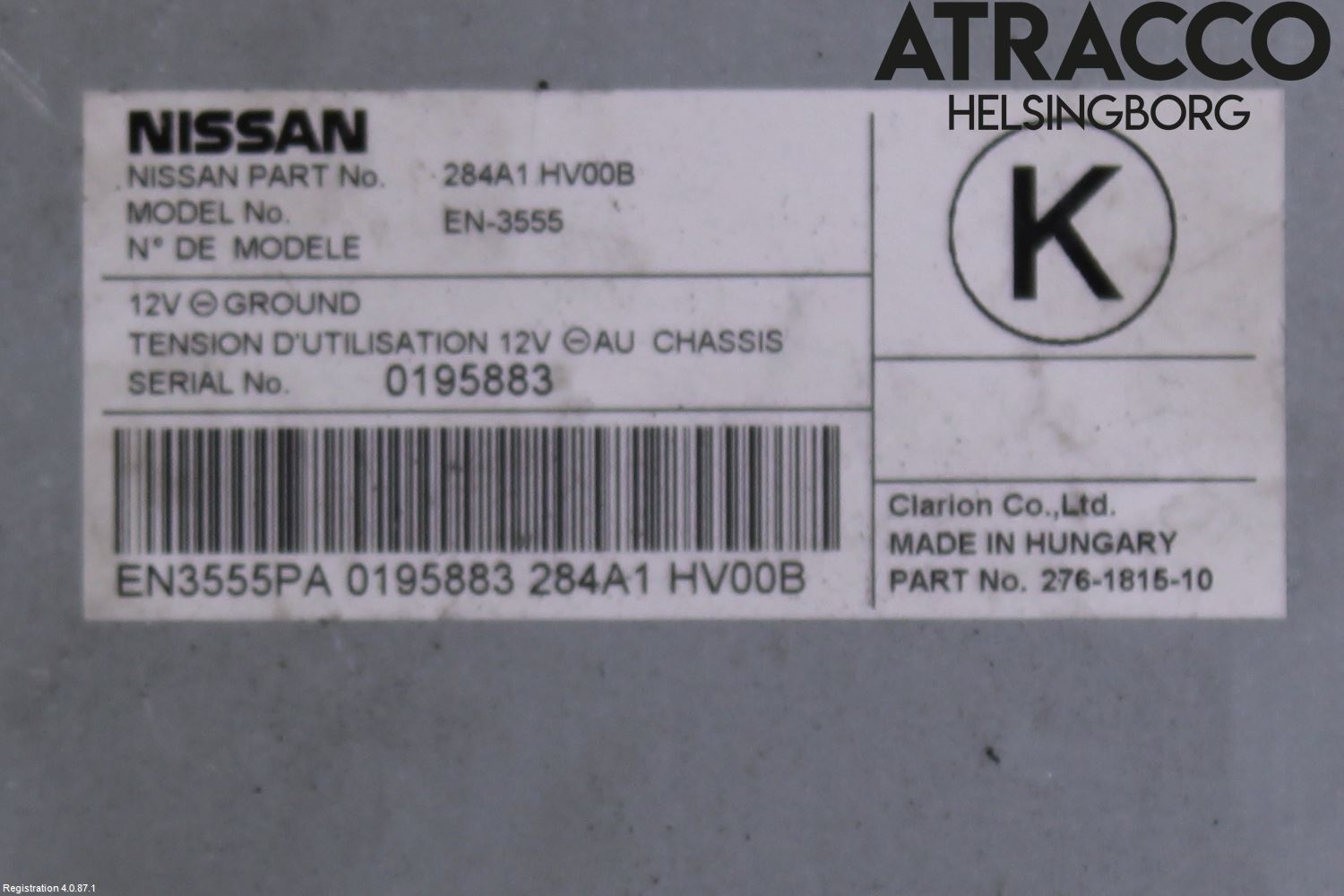 Nissan QASHQAI 17-21 Styrenhet Parkeringshjälp