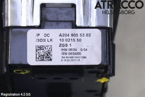 Mercedes-Benz MB C-KLASS (W204) 07-15 Strömställare Elhiss