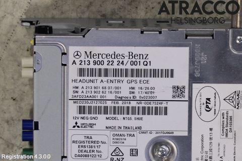 Mercedes-Benz MB E-KLASS (W213) 16-23 Radio