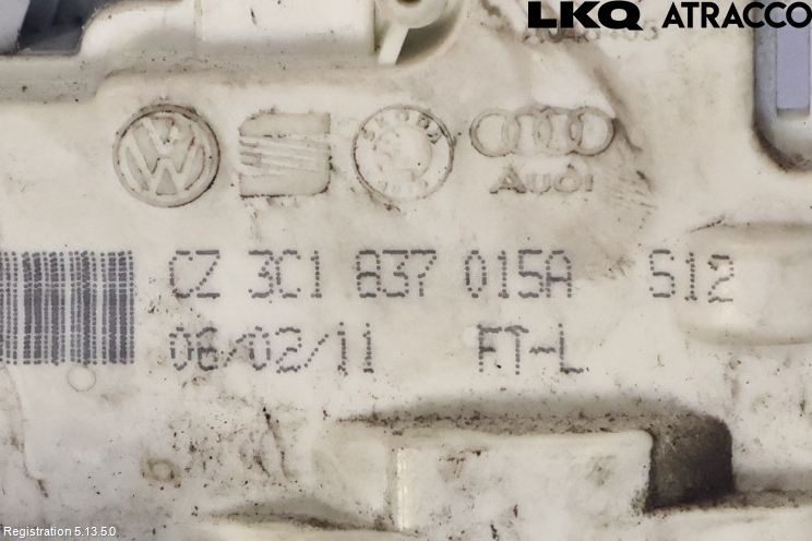 Volkswagen VW PASSAT 11-14 Låskista-Dörrlås