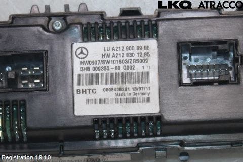 Mercedes-Benz MB E-KLASS (W212) 09-16 Ac Styrenhet Ac Manöveren