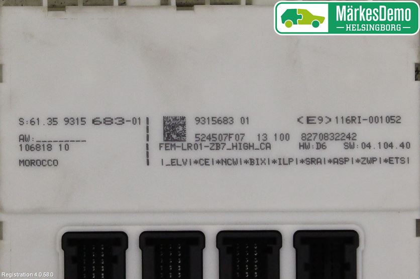 BMW 1 F20/F21 11-19 Styrenhet Övrigt