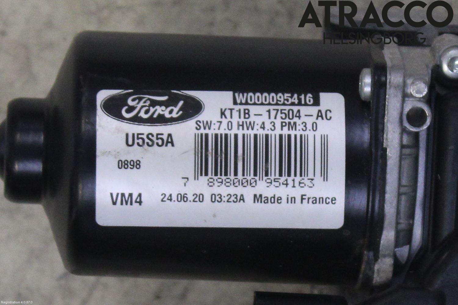 Ford TRANSIT/TOURNEO CONNECT 13-22 Torkarmotor Vindruta
