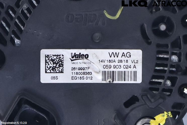 Volkswagen VW TOUAREG CR 18- Generator