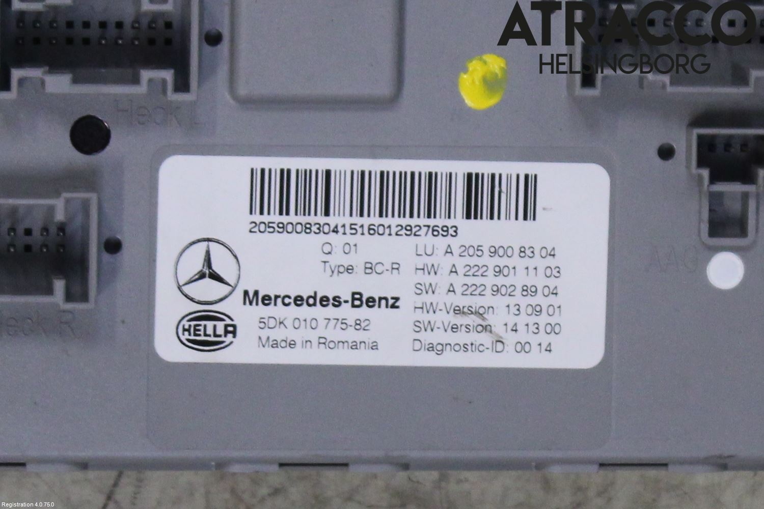 Mercedes-Benz MB C-KLASS (W205) 14-21 Styrenhet Övrigt