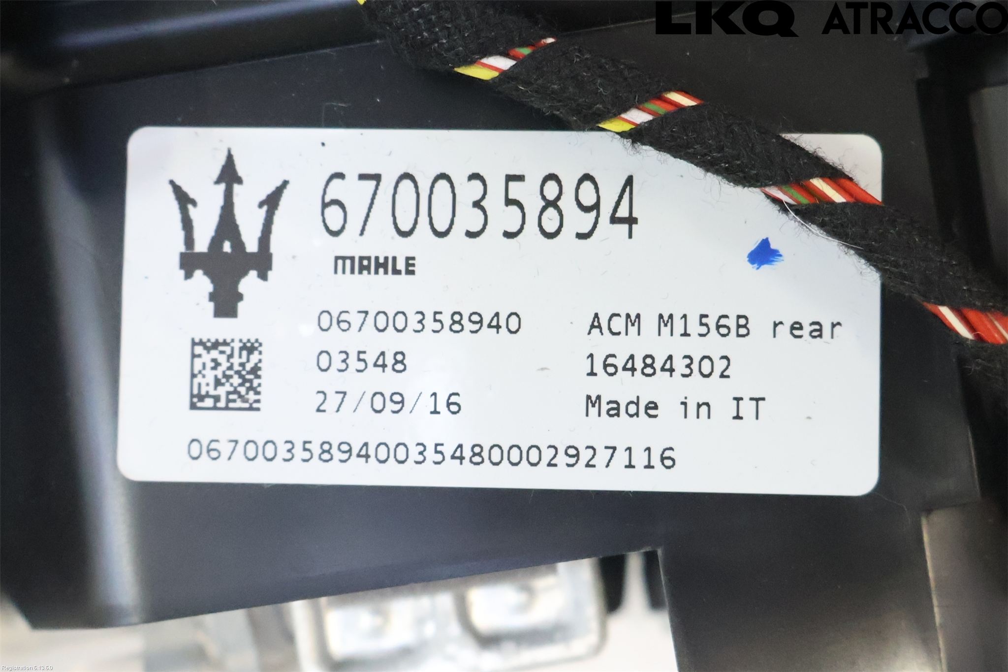 Maserati QUATTROPORTE Värmefläkt