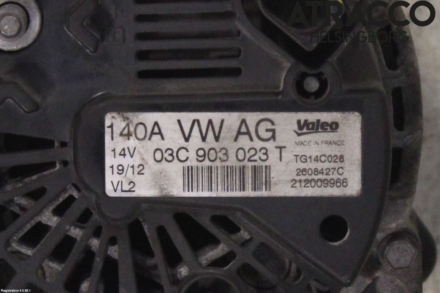 Volkswagen VW TOURAN 10-15 Generator