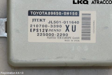 Toyota AYGO 15-21 Styrenhet Styrservo