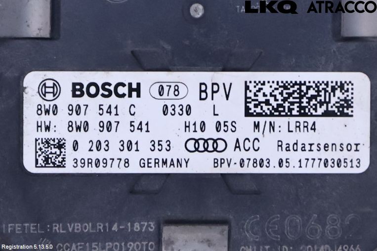 Audi A4/S4 B9 16-19 Sensor Adaptiv Farthållare
