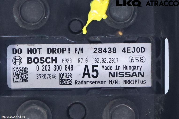 Nissan QASHQAI 14-17 Sensor Adaptiv Farthållare