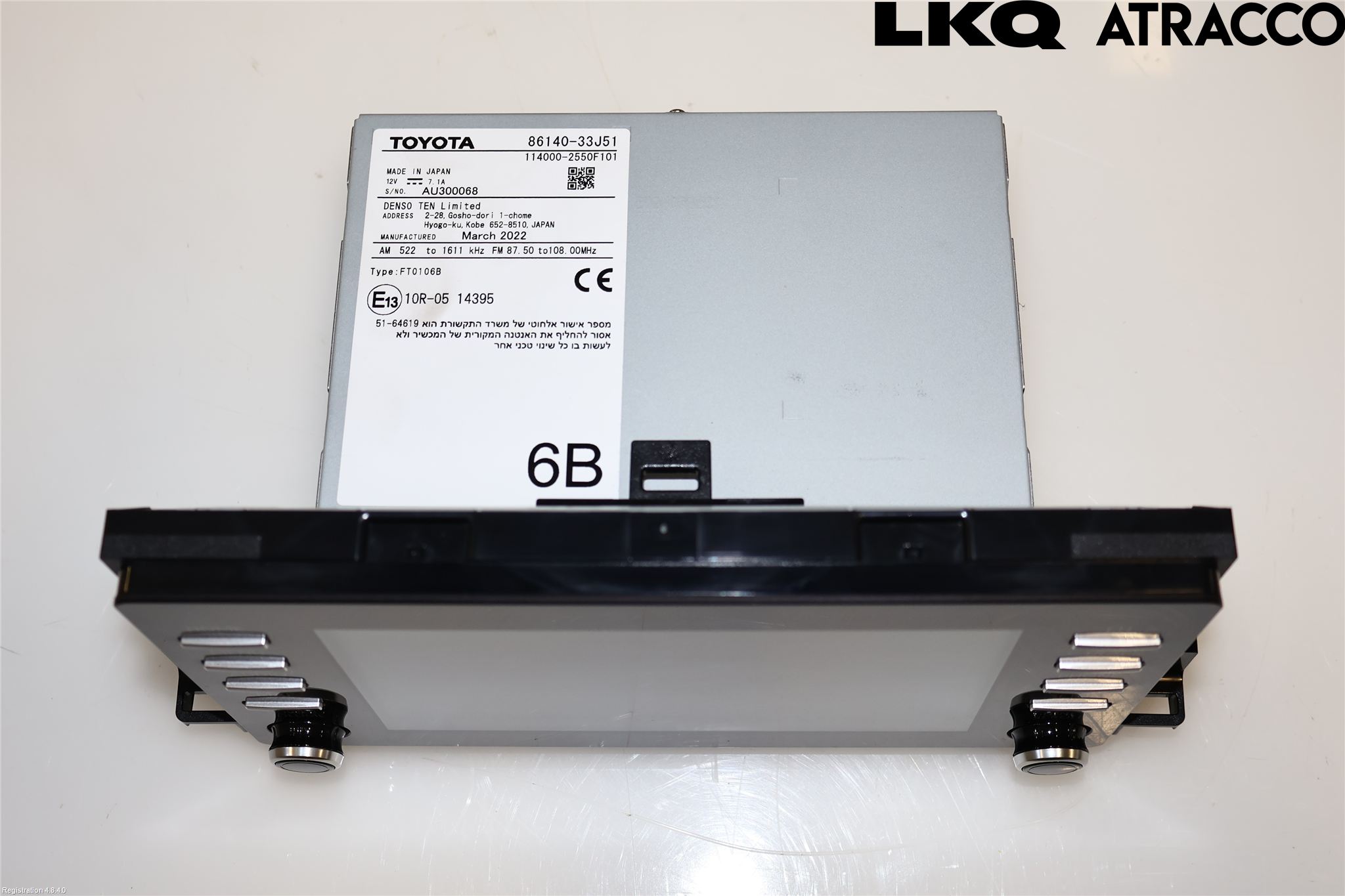 Toyota CAMRY 19-24 Multifunktionsdisplay