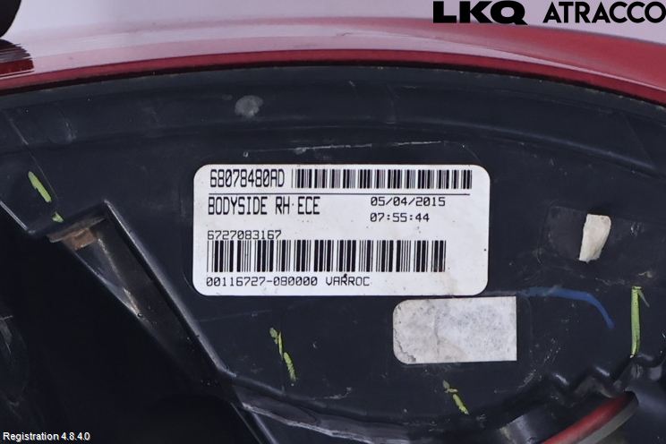 Fiat FREEMONT Bakljus Höger