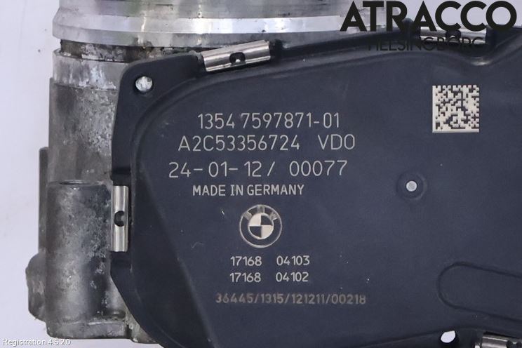 BMW 3 F30/F31/F80 12-19 Injspjällhus