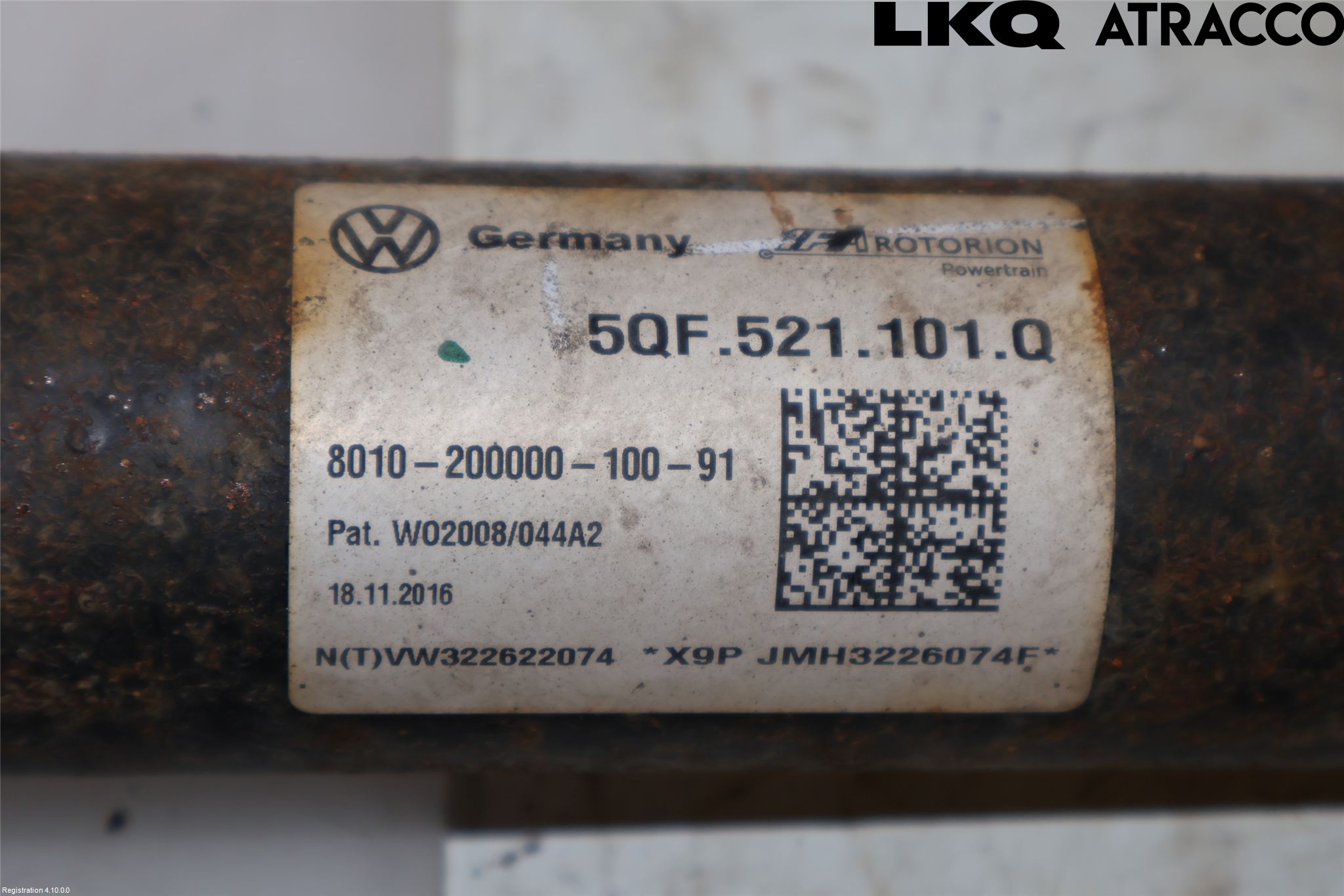 Volkswagen VW TIGUAN 16-24 Mellanaxel Komp