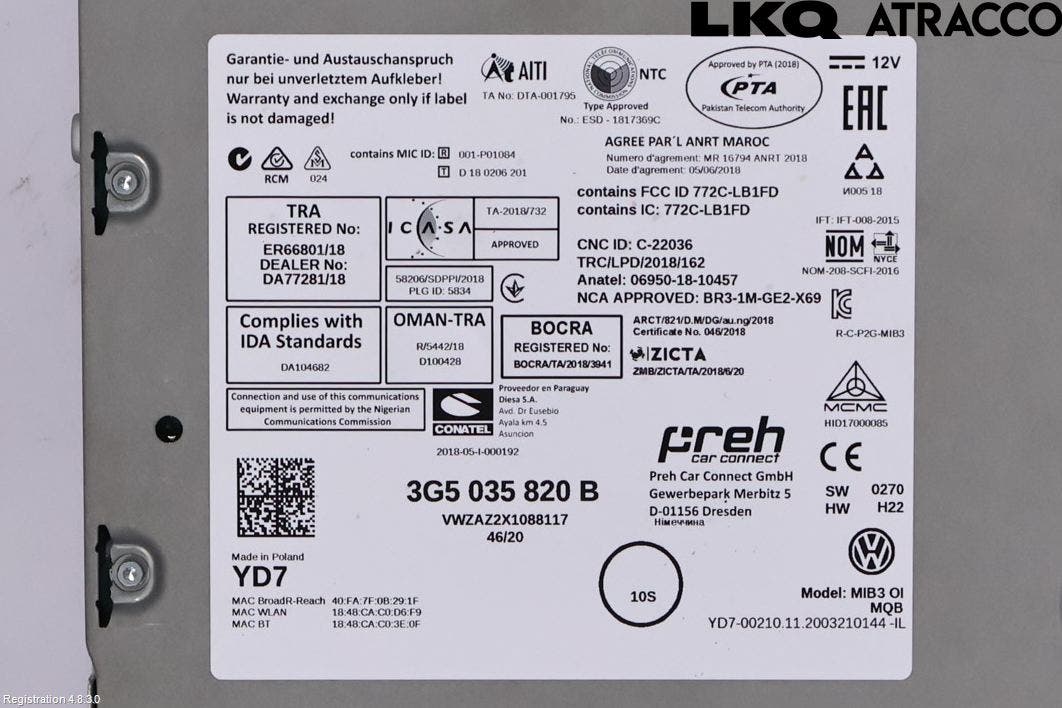 Volkswagen VW T-ROC 18- Radio