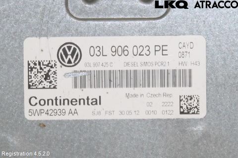 Volkswagen VW CADDY 11-15 Styrenhet Inspump Diesel