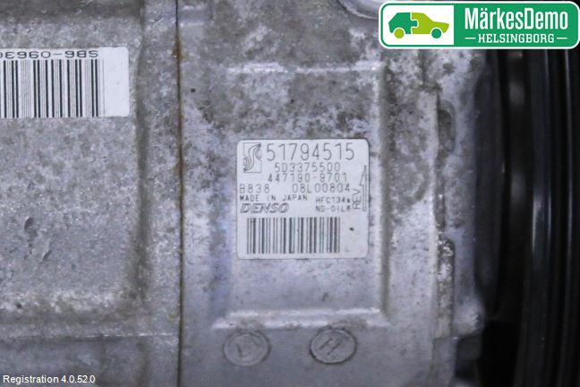 Fiat PUNTO EVO 10-12 Ac Kompressor