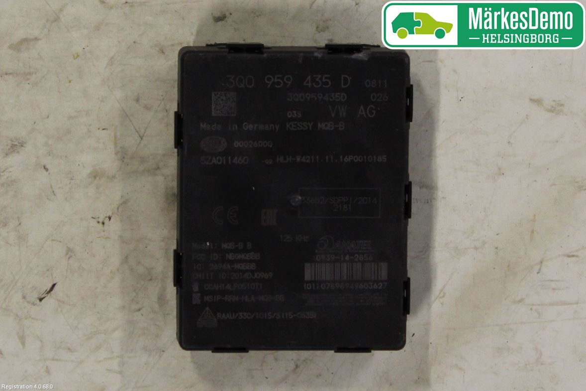 Volkswagen VW PASSAT 15-19 Styrenhet Nyckellöst System