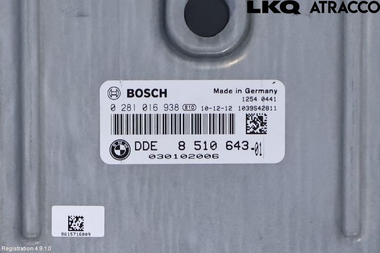 BMW 5 F10/F11/F18 09-17 Styrenhet Inspump Diesel