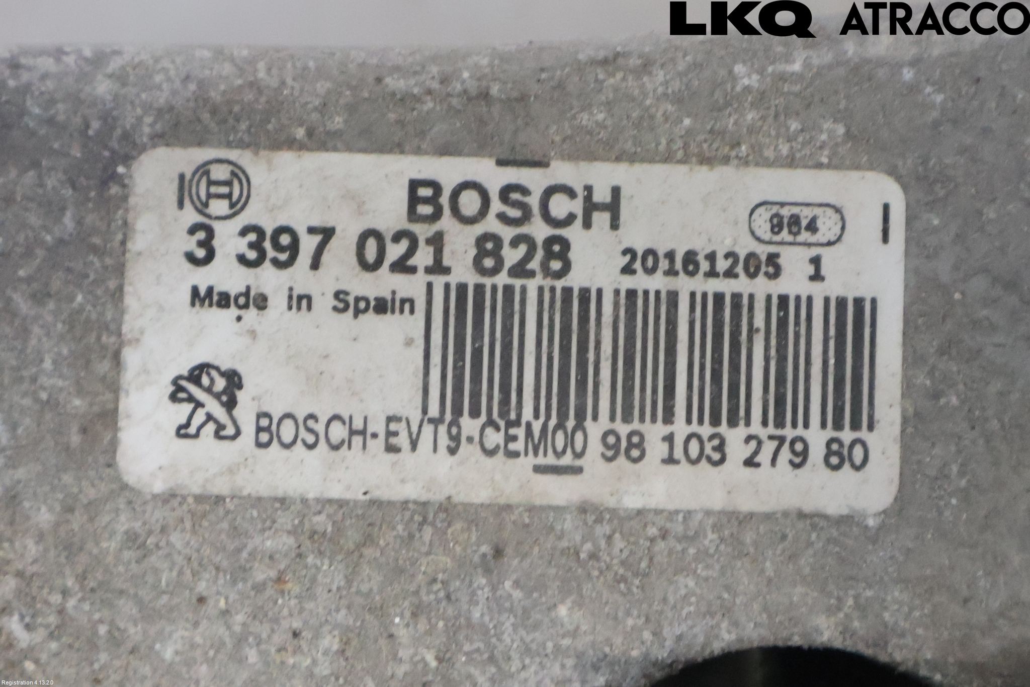 Peugeot 308 14-21 Torkarmekanism Vindruta